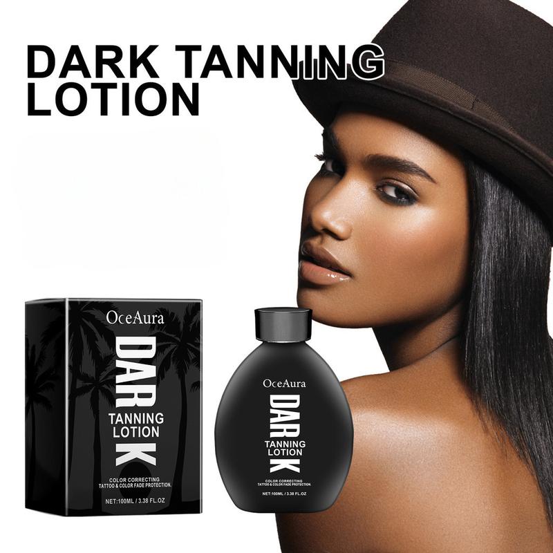 100ml OceAura Darkening Bronzing Lotion Lasting Moisturizing Improves Uneven Skin Tone Matte Texture for Tanned Skin 1