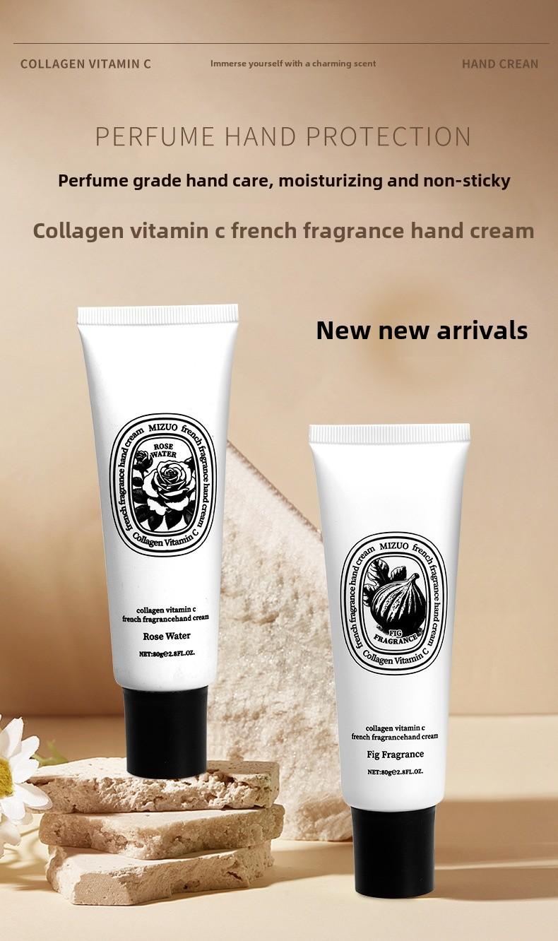 Product Introduction of MIZUO Collagen Hand Cream Rose Water Fig Moisturizing Gift for Women 1