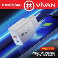 Gambar VIVAN Power 35 GaN PD QC 4A 35W USB-C USB-A Dual Port Quick Charger dari Liem Group Kota Administrasi Jakarta Barat 3 Tokopedia