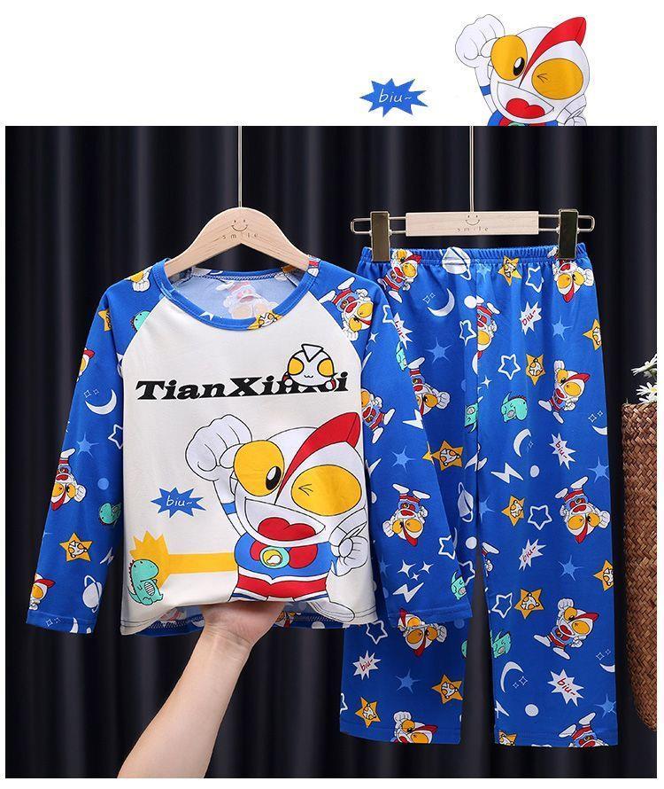 Product Introduction of Bộ Đồ Ngủ Trẻ Em, Hàng Mới Về, Mỏng Và Dài Tay, Thích Hợp Cho Mùa Xuân Và Mùa Thu, Cho Bé Gái, Trẻ Em Trung Và Lớn, Thiết Kế Hoạt Hình, Quần Áo Điều Hòa Không Khí, Bộ Quần Áo Mặc Nhà 30