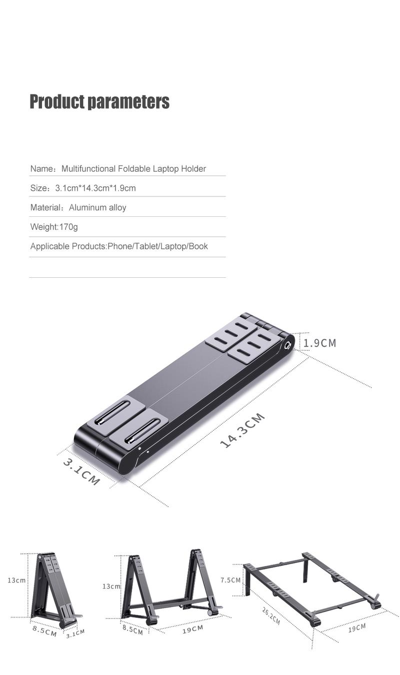 Product Introduction of Giá Chân Đế Máy Tính Xách Tay Bằng Nhôm Có Thể Gập Lại 3 Trong 1, Giá Đỡ Máy Tính Để Bàn Cầm Tay Giá Đỡ Máy Tính Xách Tay, Hỗ Trợ Máy Tính Xách Tay Để Sử Dụng Với Macbook Pro Và Air 7-15 Inch 26