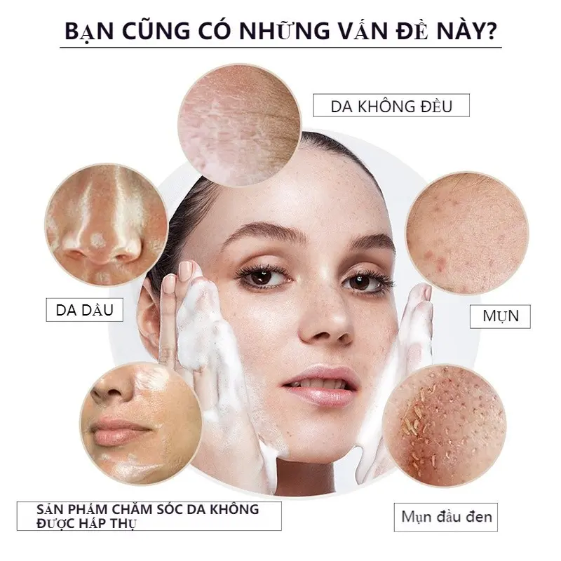 Sữa Rữa Mặt Cấp Ẩm Trắng Lấy Sạch Bụi Bẩn Giúp Da Trắng Trẻ Hóa, Kiểm Soát Dầu A299 4