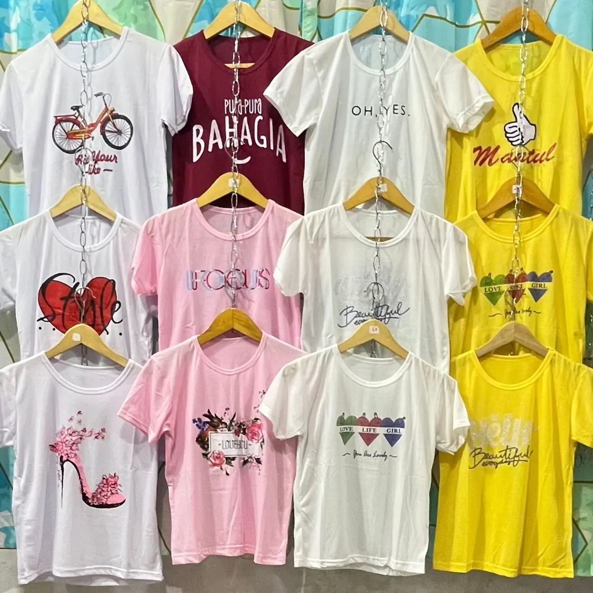 CUCI GUDANG / PAKET ISI 6PCS 100RIBU / BAJU CEWEK MURAH KAOS ABG Kaos Dewasa Atasan Wanita
