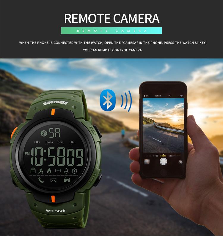 SmartWatch Tahan Air Bluetooth Original Jam Tangan Pria SKMEI Digital Smart Watch 5