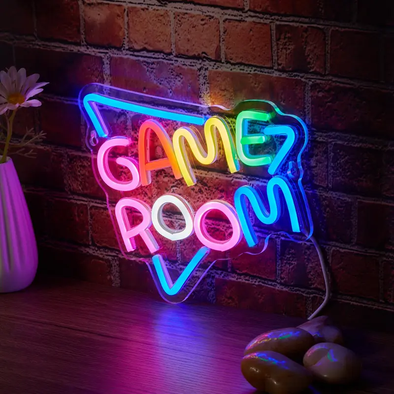 Game Room Pattern LED Neon Light, Creative USB-powered Wall Decor Light, Decorative Light for Home Party Festival, Pride Month Gift 3