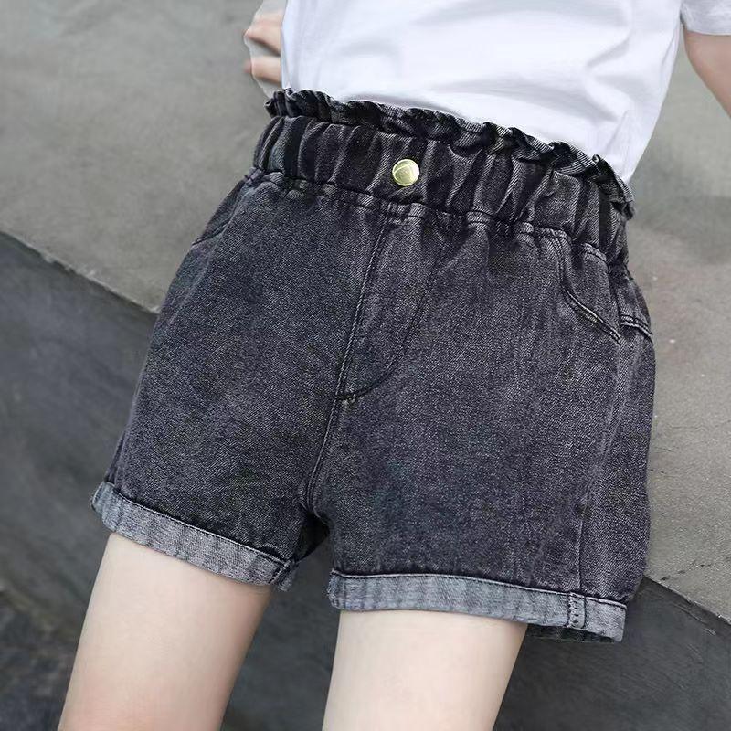 Quần Short Denim, Cho Bé Gái, Hàng Mới Về Mùa Hè 2024, Áo Mặc Bên Ngoài Trẻ Em, Dáng Rộng Vừa Vặn, Vải Denim Mỏng, Thích Hợp Cho Trẻ Em Và Thanh Thiếu Niên, Quần 6