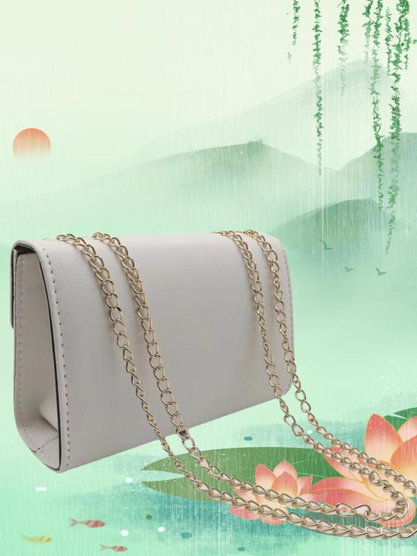 Women's Fashionable Bowknot Decorated Shoulder Bag,  Elegant Solid Color Crossbody Bag for Daily Used, Casual Trendy Versatile High-quality Daily Commuting Bag 9