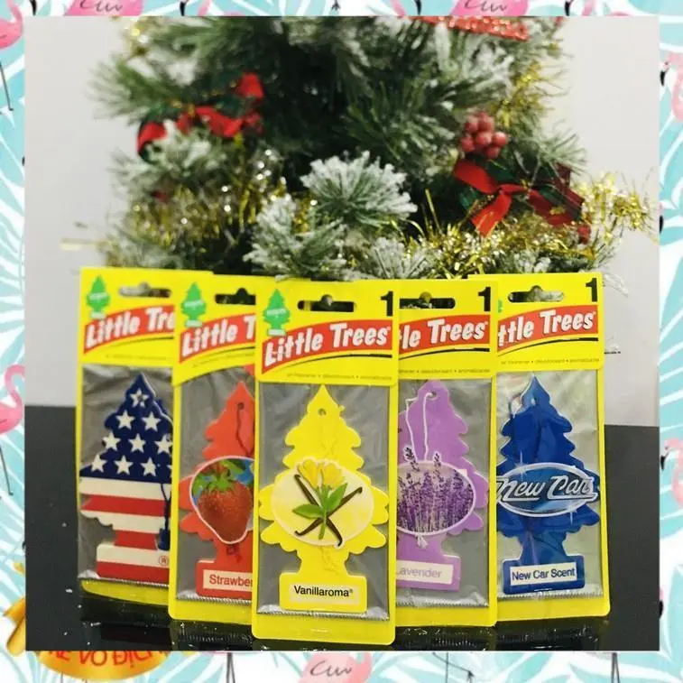 Túi Thơm Treo Xe ô tô Hình Cây Thông Khuếch Tán Nước Hoa Tinh Dầu Khử Mùi Xe Hơi Lá Thông Thơm Little Trees Tủ Quần Áo - PKX Carduty