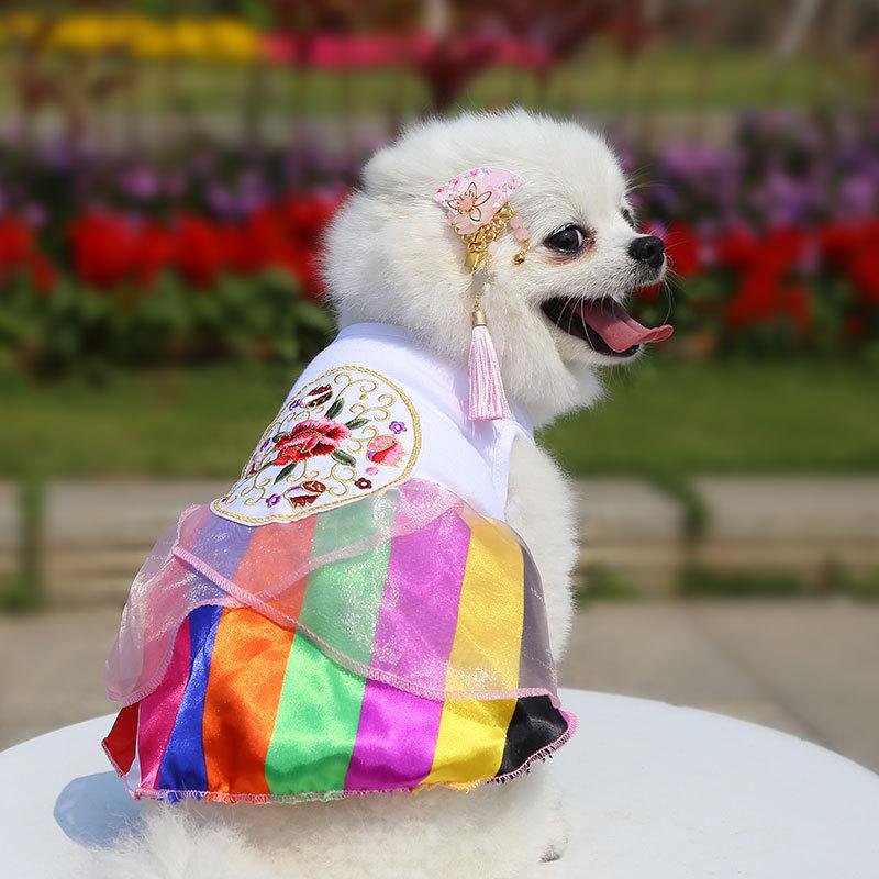 Product Introduction of Supermaid Pet Wedding Dress Dog Clothes Cat Apparel Princess Bridal Gown Spring Summer Photo Shoot Accessories 13