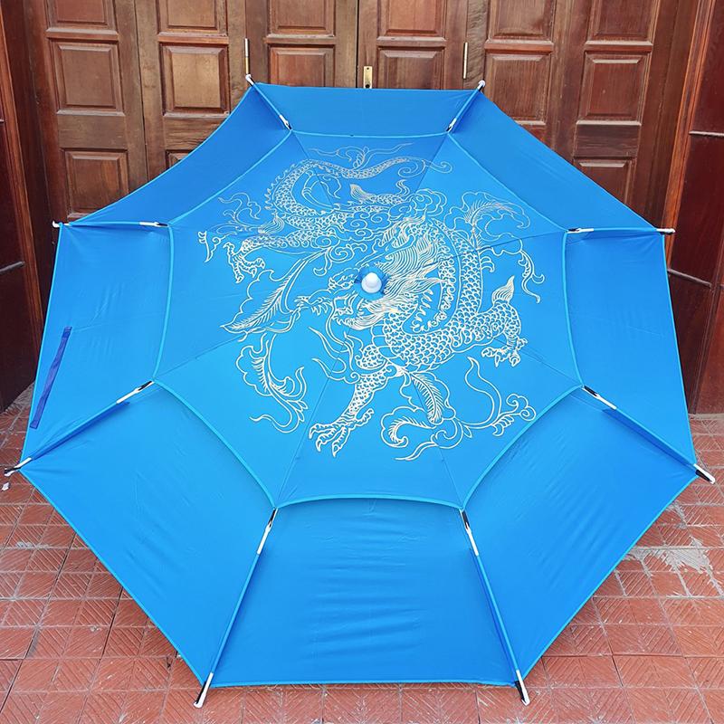 Ô Dù Câu Cá Dã Ngoại Kim Long 2 Tầng Thước 2m2- 2m4 Bền Bỉ 6