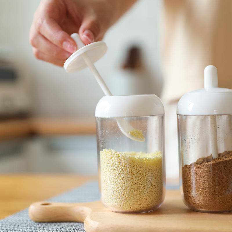 1pc Creative Seasoning Bottle Household Sealed Restaurant Kitchen Milk Bottle Style Seasoning Box 5