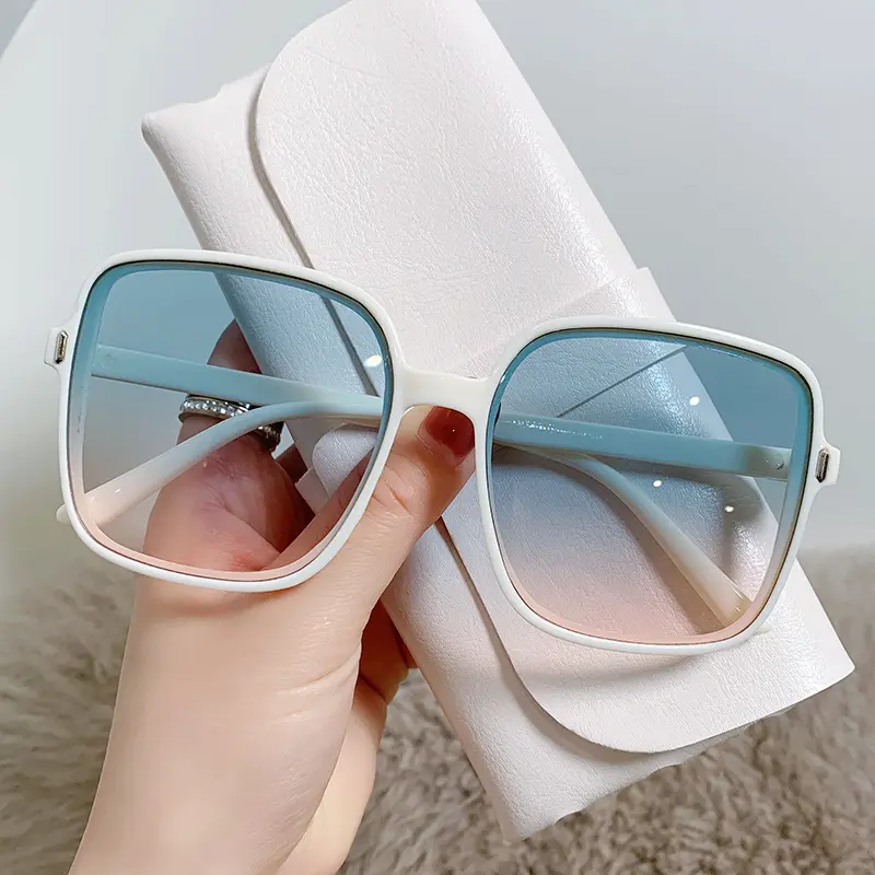 Kính Râm Vuông, Màu Dần Dần, Thời Trang, Chống Tia Cực Tím, Retro
