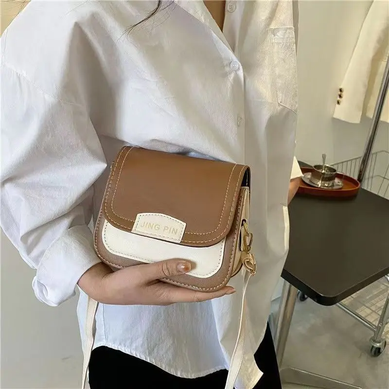 Túi Nữ, Cao Cấp Mới, Phong Cách Hàn Quốc Tinh Tế, Màu Tương Phản, Thích Hợp Cho Mùa Thu Và Mùa Đông, Ins Dễ Phối Đồ, Túi Messenger Đeo Vai Thời Trang Bag Tote 3