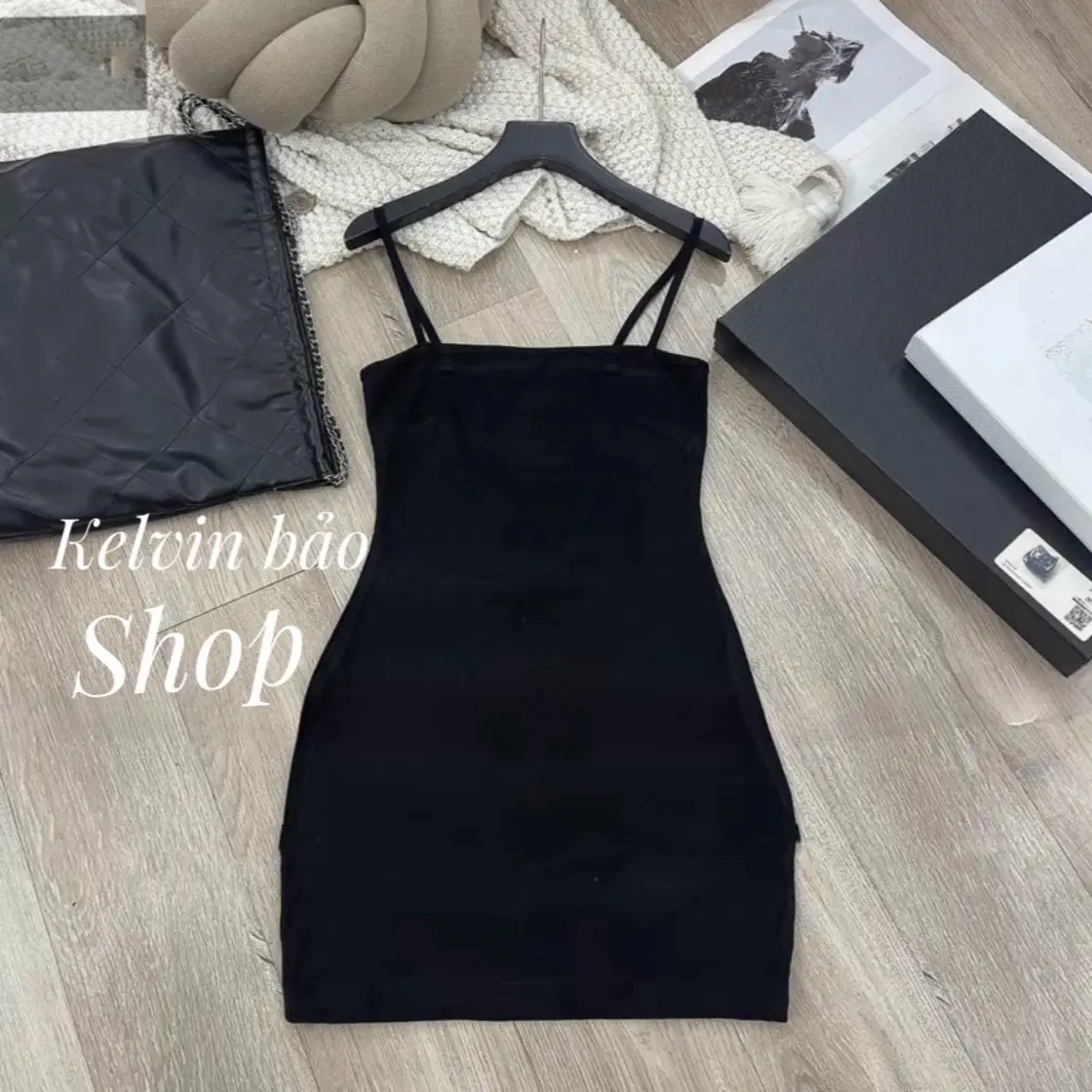Váy 2s body dáng ngắn- váy thun hai dây ngắn Nữ Women