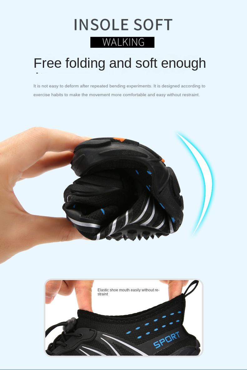 Product Introduction of Wading Shoes Quick-drying Water Shoes Five-Finger Swimming Shoes Men Women Outdoor Sneaker Casual Beach Shoes 3
