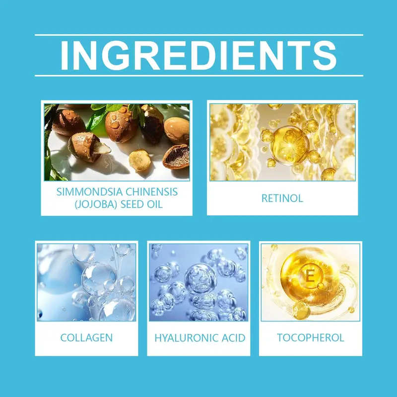 Collagen & Retinol Moisturizing Face Cream, 1 Box Deep Nourishing & Hydrating Face Cream, Face Lotion for Men, Daily Skincare Product 4