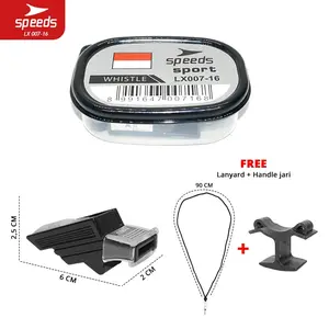 007-16 SPEEDS Peluit Wasit Referee Pluit Treble Whistle Olahraga Periwitan Sport Tiup 120db Lanyard Tali
