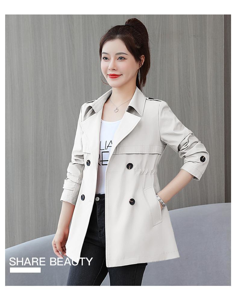Product Introduction of Áo khoác ngoài, Dài Trung Bình Dành Cho Nữ, Bó Sát Eo, Thanh Lịch Và Ôm Sát, Thích Hợp Cho Mùa Xuân Và Mùa Thu, Cỡ Nhỏ Áo Khoác Nữ Top Jacket Women Có Cổ 5