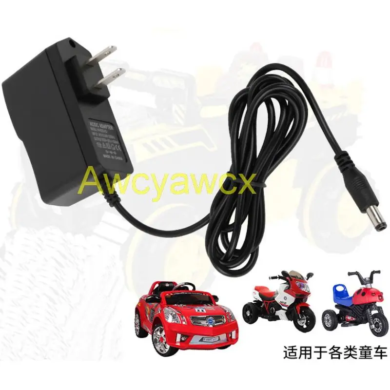 Bộ sạc ô tô đồ chơi nguồn AC DC, 6V 12V, 1000mA, 500mA, 600mA, 800mA, Thích hợp cho xe máy điện trẻ em, Pin axit chì, Ba bánh, Điều khiển từ xa, Xe điện trẻ em kereta jeep, Đơn vị cung cấp 0