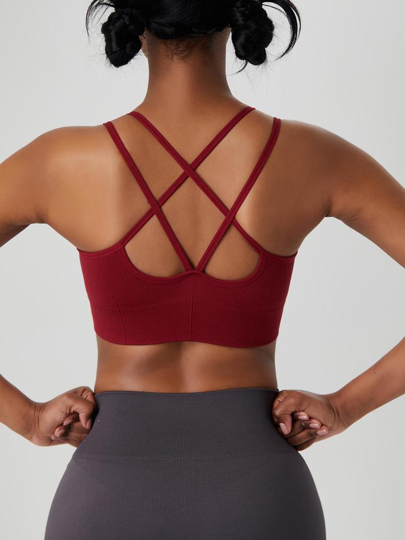 Product Introduction of Women's Solid Wireless Bra, Removable Chest Pads Backless Bralette, Soft Comfy Breathable Lingerie Top for Daily Wear 2