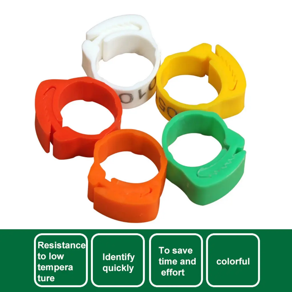 kitesiy Chicken Ring Heat-resistant TPU Chicken Foot Band Goose Duck Chicken Foot Ring for Outdoor Detachable