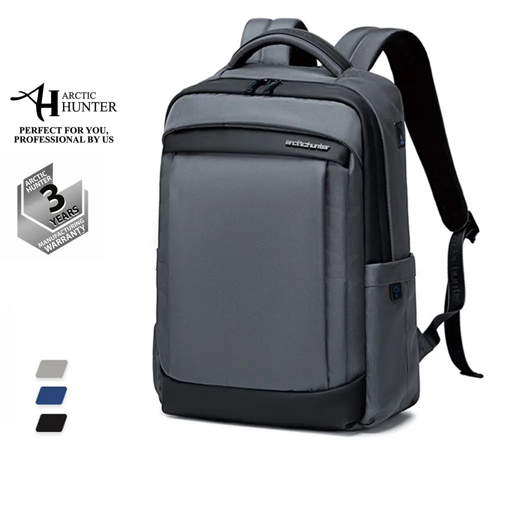 Balo laptop Arctic Hunter B00478 chất liệu Oxford chống thấm nước, thiết kế có ngăn đựng laptop, cổng sạc USB tiện dụng Bag