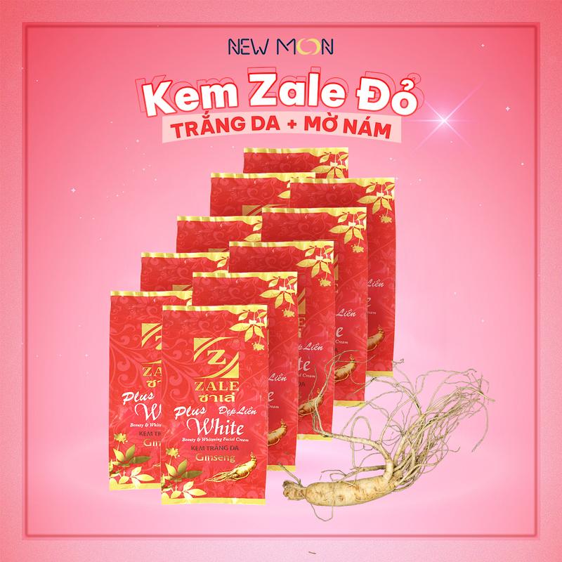 Kem Nén Chăm Sóc Da Dưỡng Ẩm Da ZALE Đỏ Nhân Sâm Thái Lan Chính Hãng Combo 10 Lọ Skincare Nữ Làm Đẹp Da Women