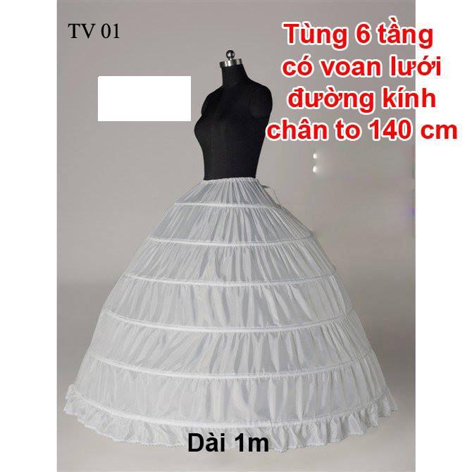Tùng váy 3 , 6, tùng đuôi cá siêu đẹp, xịn xò cho các tiệm áo cưới chuyên dùng