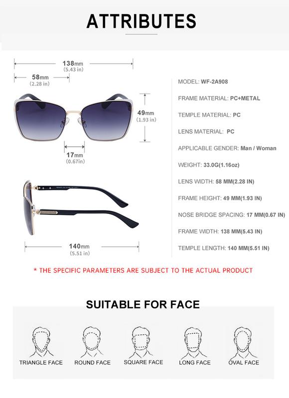 Product Introduction of 2024 New Cats' Eye Sunglasses Women's High Sense Sun-Resistant Sunglasses Personality All-Match Glasses 12
