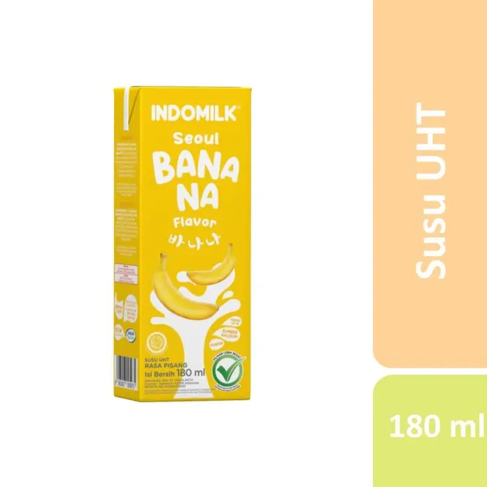Susu Indomilk UHT Seoul Banana 180 Ml 1