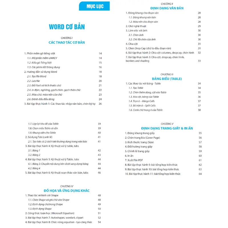 Combo 2 sách Word và sách 150 Tình Huống Excel Ứng Dụng Văn Phòng - Nguyễn Quang Vinh - Tặng Túi Vải + Bảng Hàm Excel 3