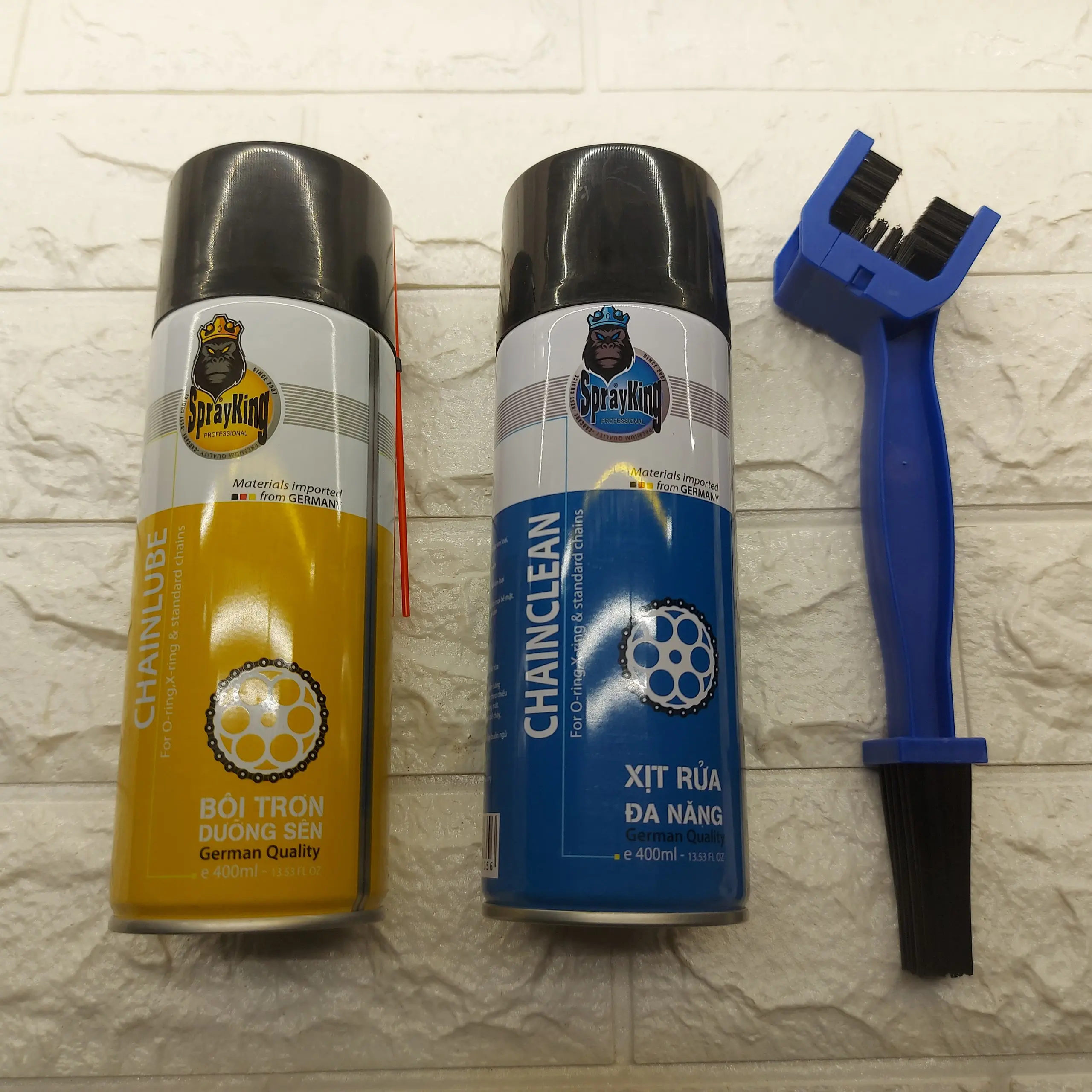 Combo Sprayking Rửa sên, Dưỡng sên (Tặng bàn chải 3D)