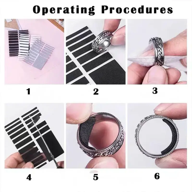 Pengganjal Cincin Pengecil Ukuran Ring Adjuster dengan Bahan Sepon Lengket Kuat untuk Cincin Kebesaran 8