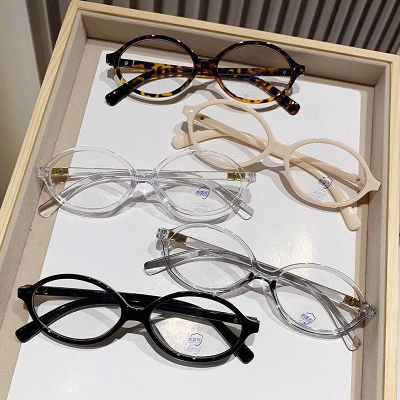 Oval Frame Glasses Retro Anti Blue Light Optical Glasses Small Frame Glasses Oval Frame Glasses Retro Anti Blue Light Optical Glasses Small Frame Glasses