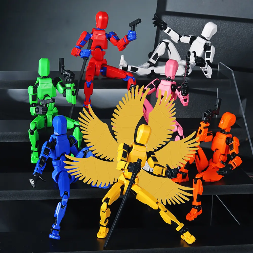 2024 Hot Upgrade Night glow Titan 13 Action Figure T13 Model Figures 3D Printed Multi-Jointed Movable Lucky 13 Action Figure Nova 13 Action Figure Dummy