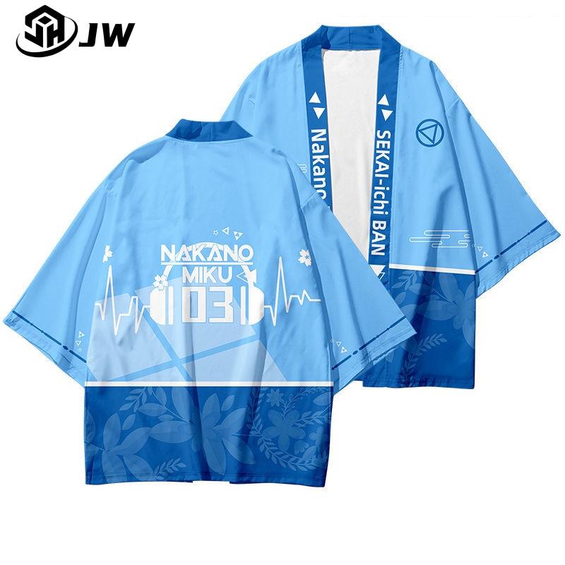 Quần Áo Nhân Vật Miku Nakano, Bộ Áo Sơ Mi Và Quần Đùi Xanh Dương, Áo Cardigan Kimono, Phong Cách Dự Tiệc, Bán Chạy, Quần Áo Hóa Trang Chéo, Thời Trang, Hợp Xu hướng 1
