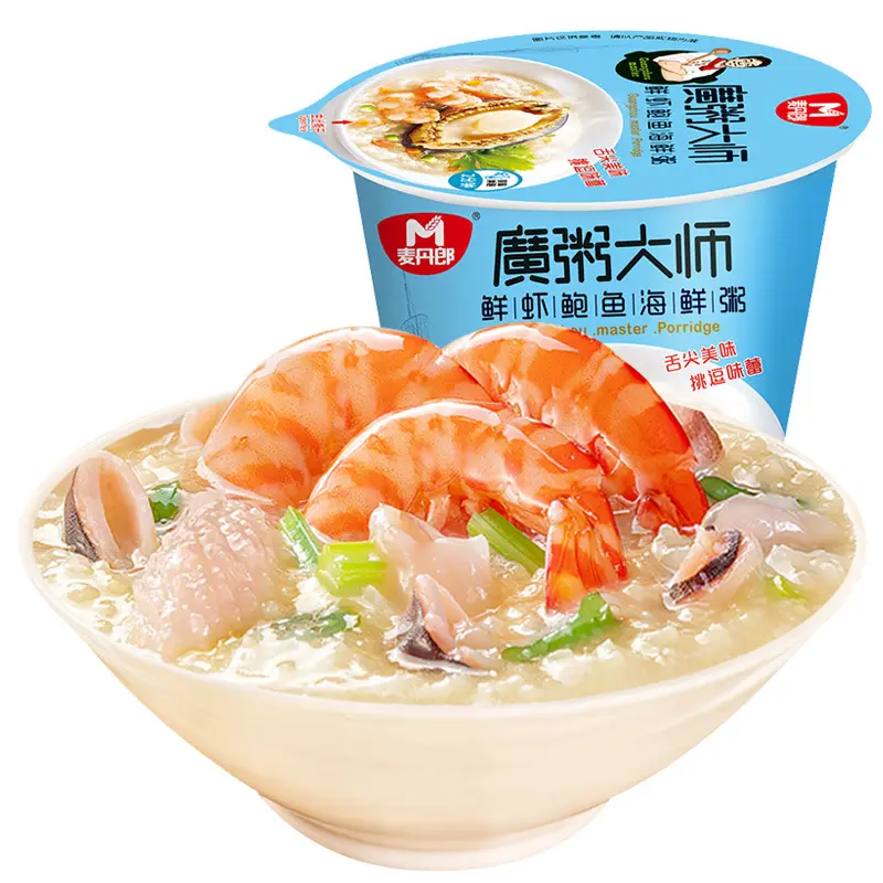 Cháo Ăn Liền Vị Thịt Bò - Hải Sản Bào Ngư - Thịt Nạc Trứng Gà - Gà Nấm - Sườn Khoai Môn - Hộp 33gr - Foody Taiwan 4
