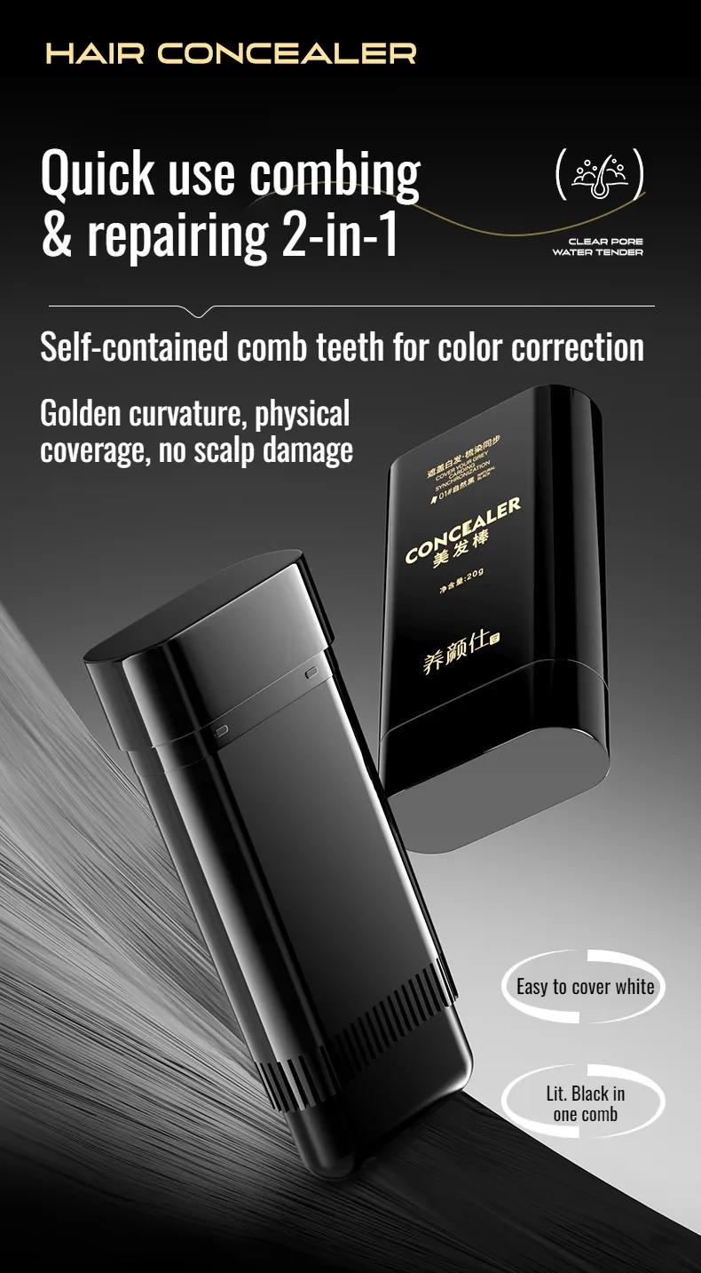 Product Introduction of Original product,Premium Plant-Based Hair Dye Stick & Comb,Instant Gray Hair Coverage with a Disposable, No-Wash, Waterproof, and Sweat-Proof Design for a Radiant Look 6