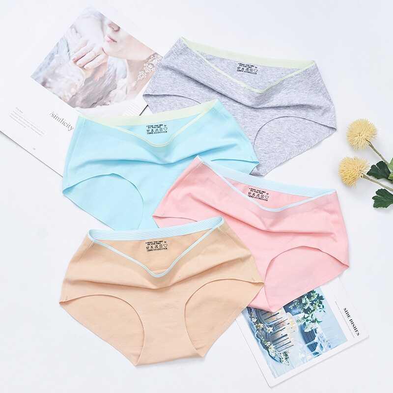 Product Introduction of Pure cotton seamless mid waist antibacterial sexy women's panties 2
