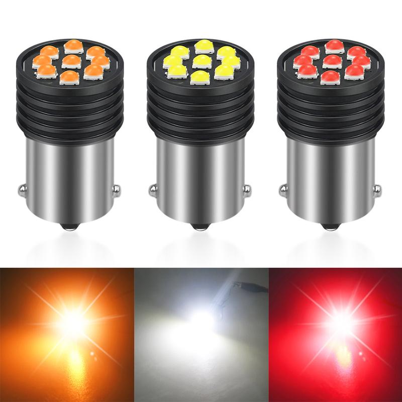 1 Bóng Đèn led dùng cho xi nhan xe cúp và đèn trần xe ô tô chui 1156 màu trắng, vàng