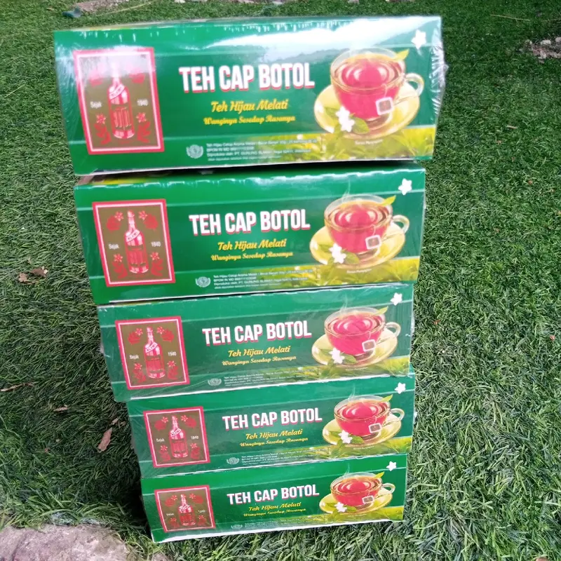 5 Box Teh Celup Cap Botol isi 15 per box Teh Hijau Melati Wanginya sesedap Rasanya Tea 7