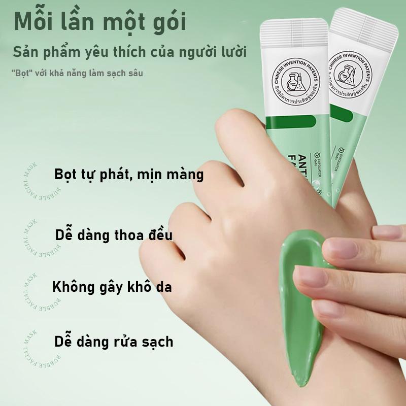 Mặt nạ bọt anthocyanin giúp loại bỏ mụn đầu đen, mụn ẩn, mụn trứng cá, làm sạch sâu, thu nhỏ lỗ chân lông, dưỡng ẩm, cấp nước và làm sáng da.