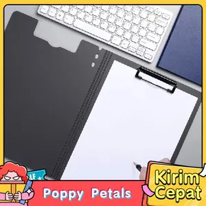 A4 Clipboard Map Dokumen Lipat Tebal Dengan Klip Besi Papan Tulis Ujian Serbaguna Untuk Mengamankan Kertas Saat Ujian Kerja Kantor Sekolah Dan Mobilitas Harian