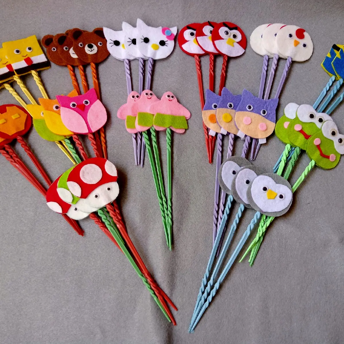 tuding ngaji plastik hiasan karakter kartun lucu