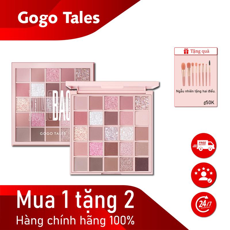 [HÀNG HOT] Bảng phấn mắt GOGO TALES 25 Ô makeup chuyên nghiệp bền màu lâu trôi Mỹ Phẩm Cosmetic Nữ Trang Điểm Women