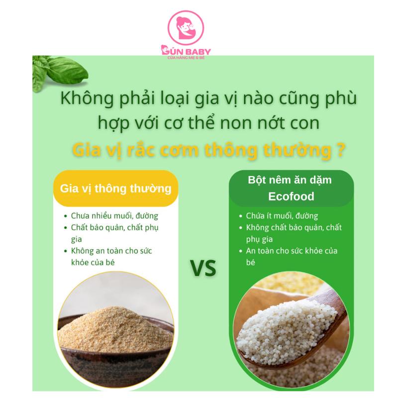 Product Introduction of Bột nêm gia vị ăn dặm ECOFOOD hạt nêm giúp bé ăn ngon miệng cho bé từ 6 tháng 50g 33