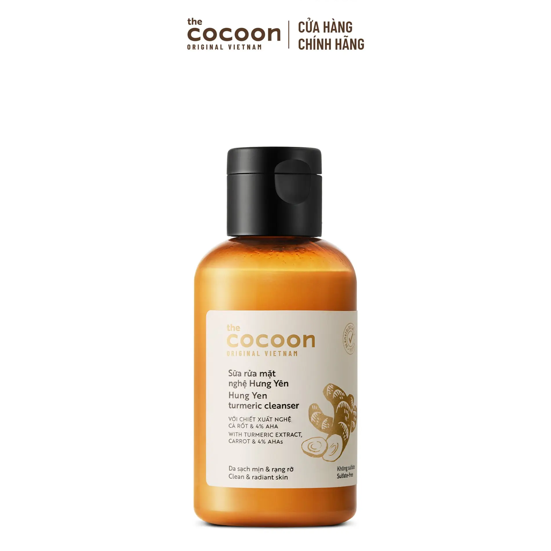 Ảnh đại diện Sữa rửa mặt nghệ Hưng Yên Cocoon giúp da sạch mịn và rạng rỡ 140ml