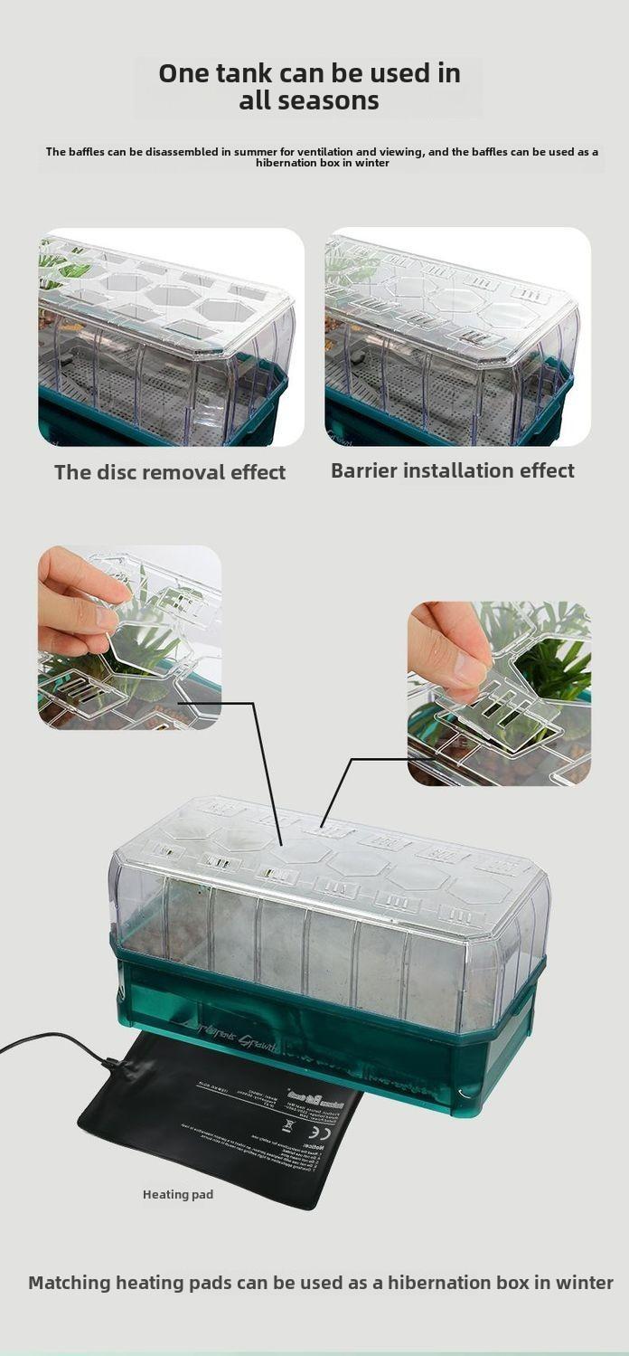 Product Introduction of Turtle Special Cylinder Extra Large Tortoise Feeding Household Water and Land Brazilian Turtle Cylinder Villa Landscape Change Water Ecological Feeding Box 5