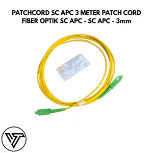 PATCHCORD SC APC 3 METER PATCH CORD FIBER OPTIK SC APC - SC APC - 3mm