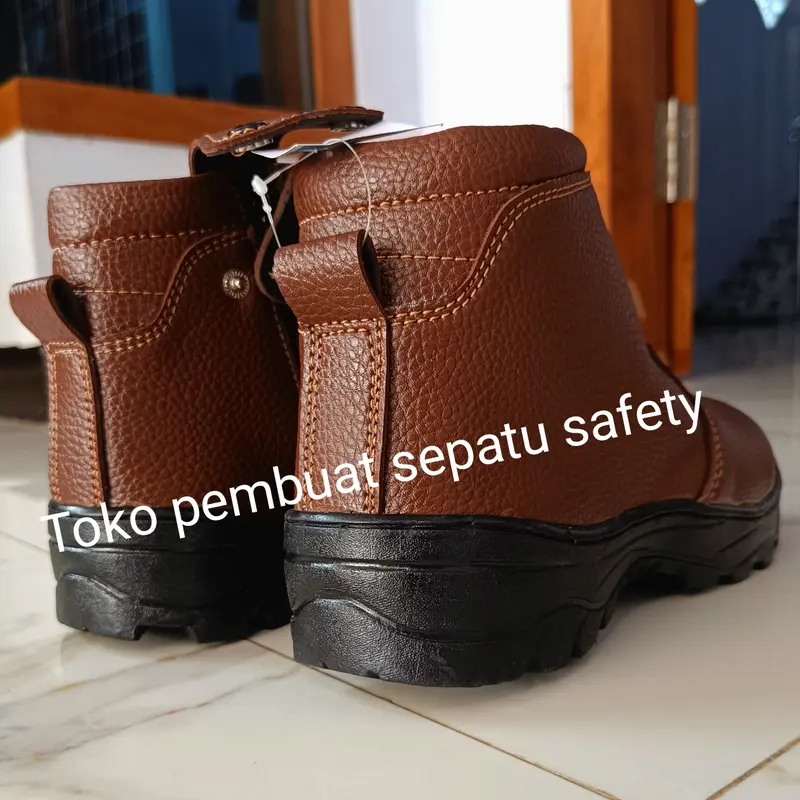 Sepatu safety king skn ujung besi kulit sapi asli model resleting terlaris keselamatan kerja pabrik pom bengkel lapangan proyek berkualitas tahan api paku kuat tahan lama sepatu safety resleting sepatu safety pria king wanita Shoes Boots 2